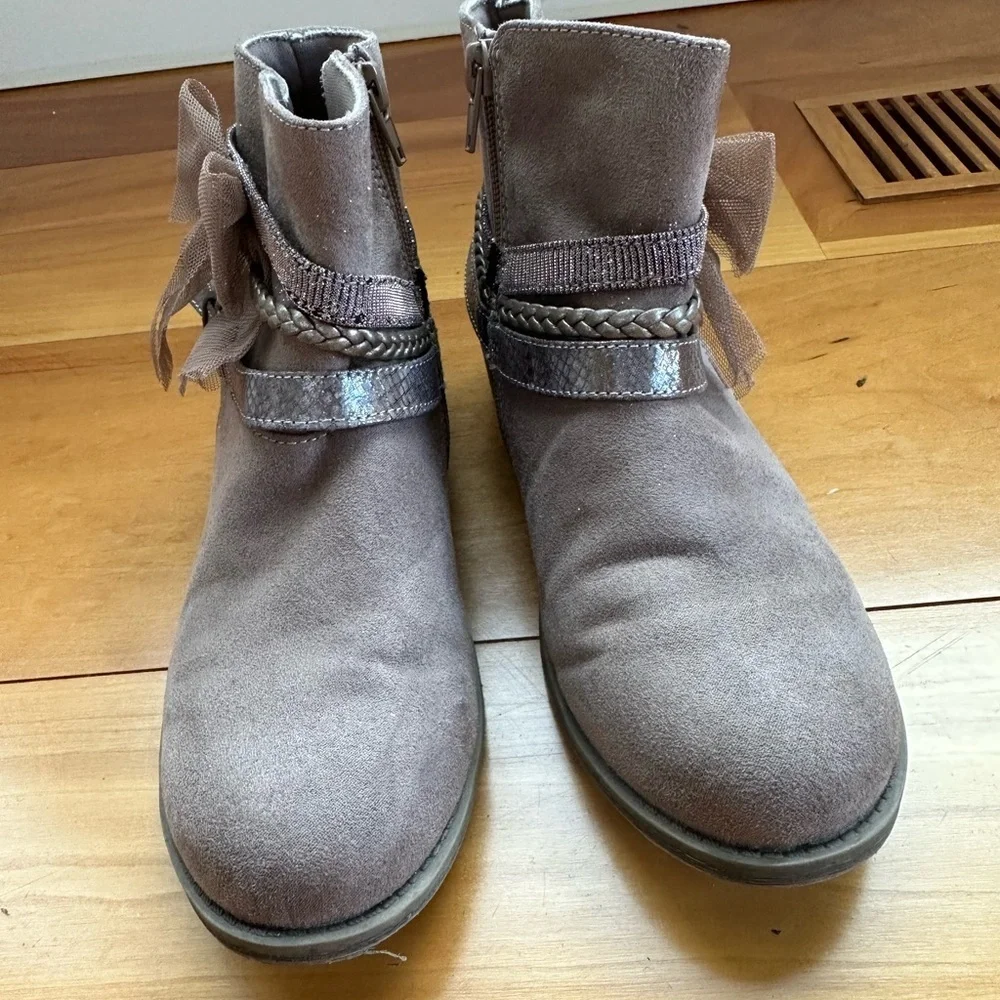 Kids Ankle Boots Bow